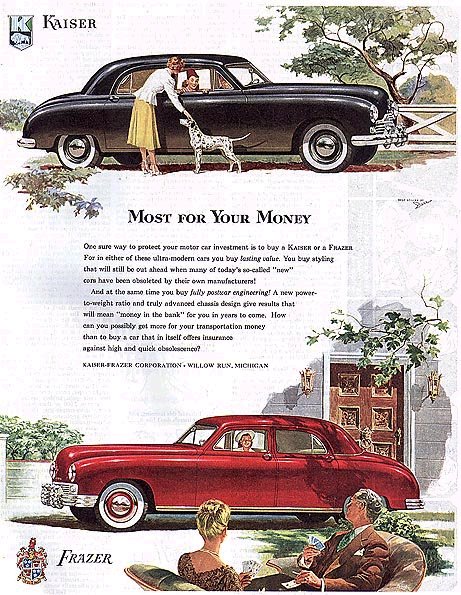 Kaiser-Frazer Car Ads